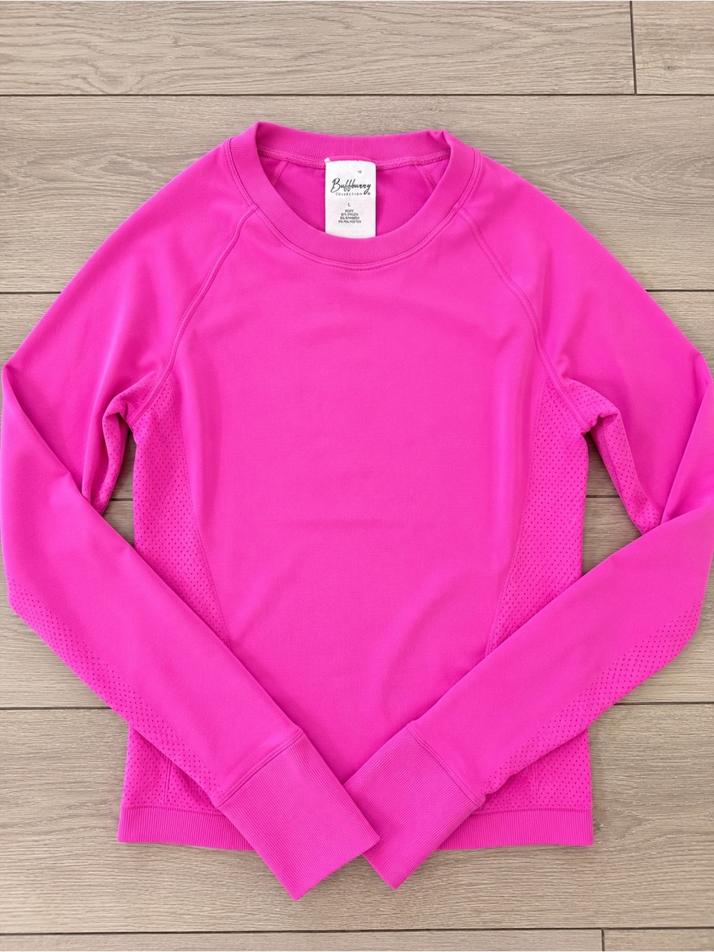 Buffbunny Hot Pink Long Sleeve Athletic Top